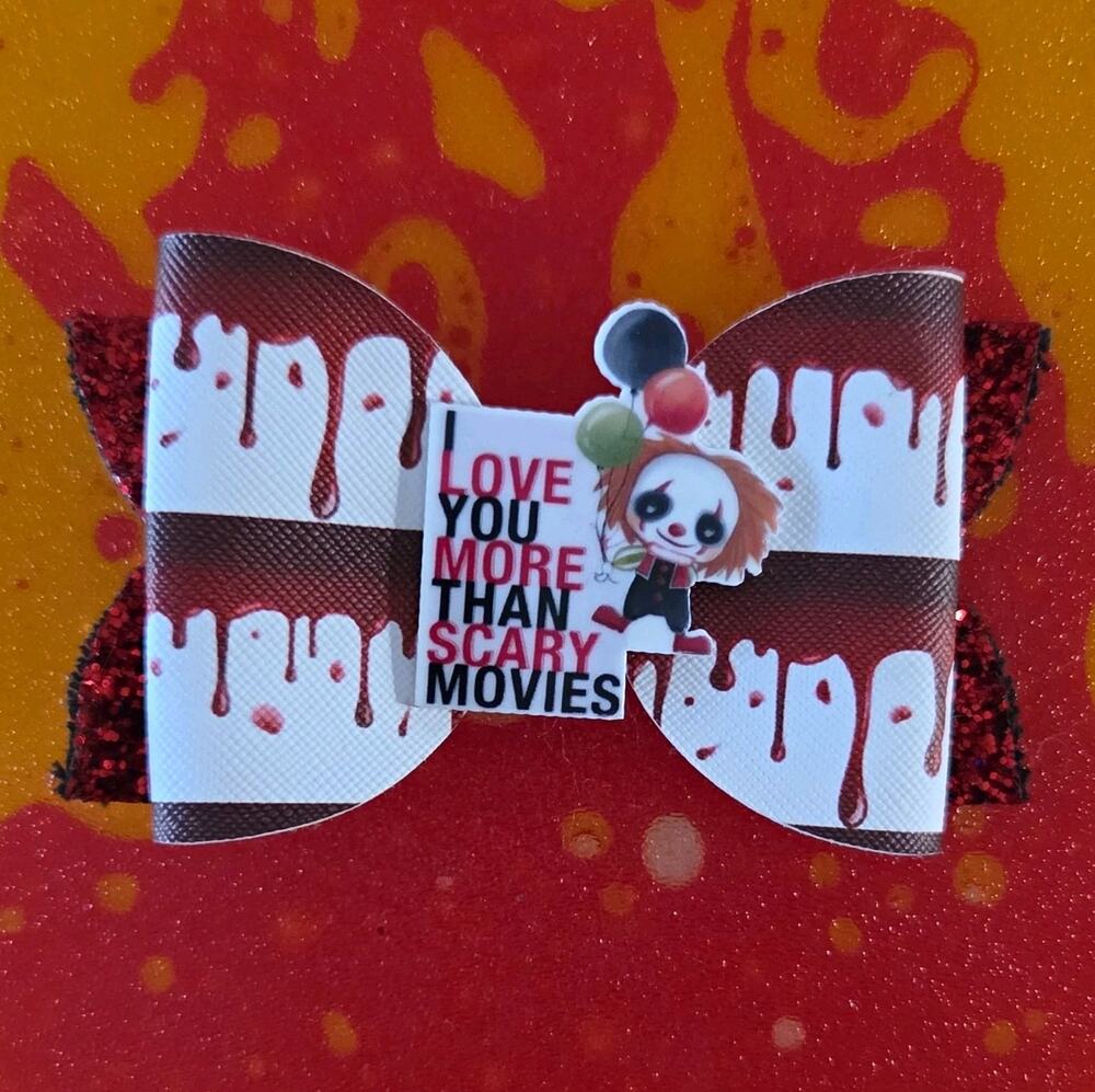 Custom Scary Movie & HANDMADE Hair Bow